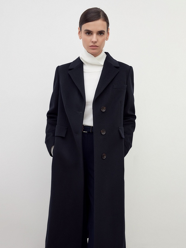 Пальто из 100% шерсти с мембраной