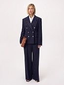 Жакет из костюмной ткани с полосками люрекса POMPA арт.3101370se0190