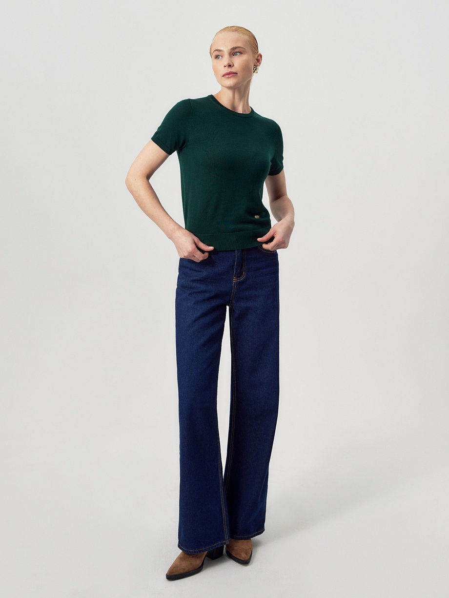 Джемпер из 100% шерсти мериноса