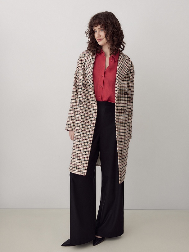 Шерстяное пальто с мембраной