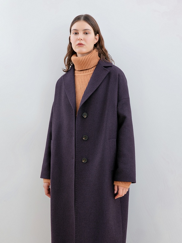 Пальто из премиальной шерсти с мембраной