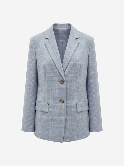 Удлиненный жакет в мужском стиле  POMPA