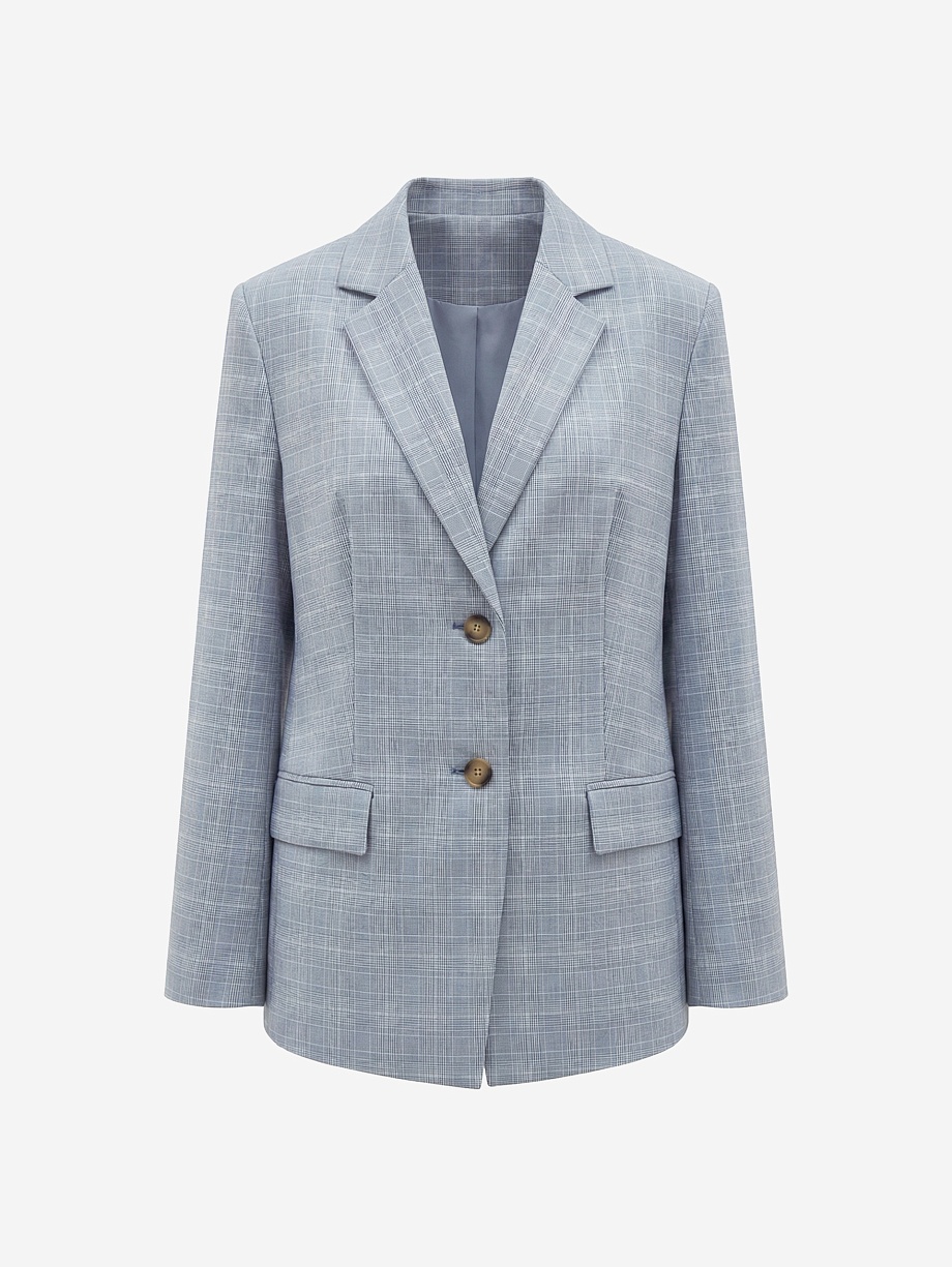 Удлиненный жакет в мужском стиле 