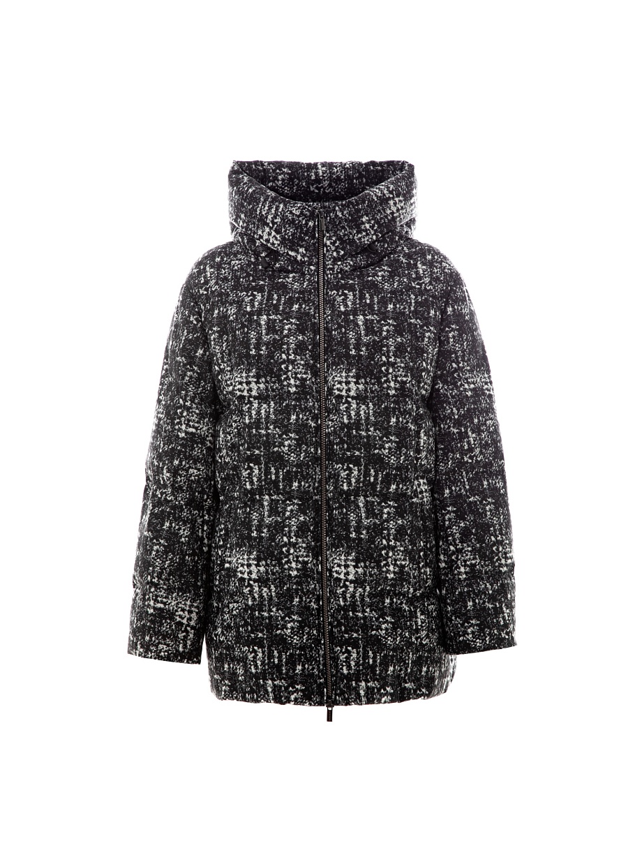 Укороченный пуховик с утеплителем 90% пух и 10% перо