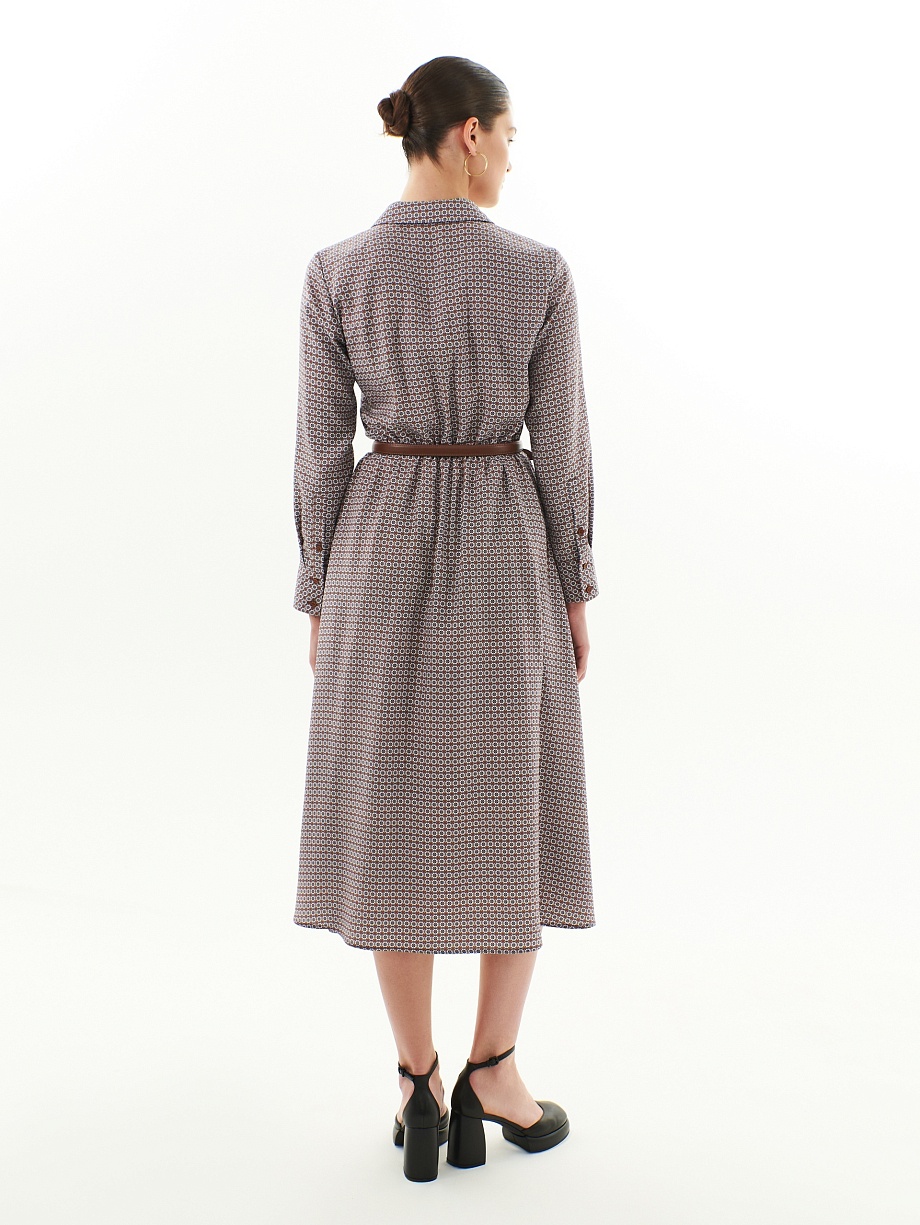 Платье полуприлегающего силуэта из 100% тенселя