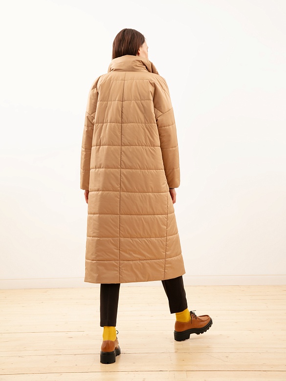Утепленное стеганое пальто с мембраной POMPA арт.1013750i60007