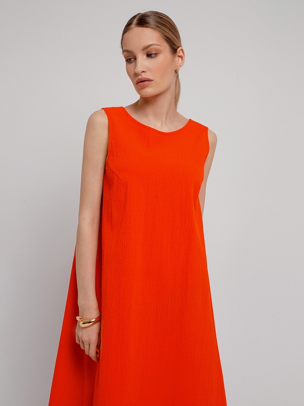 Свободное летнее платье из хлопка