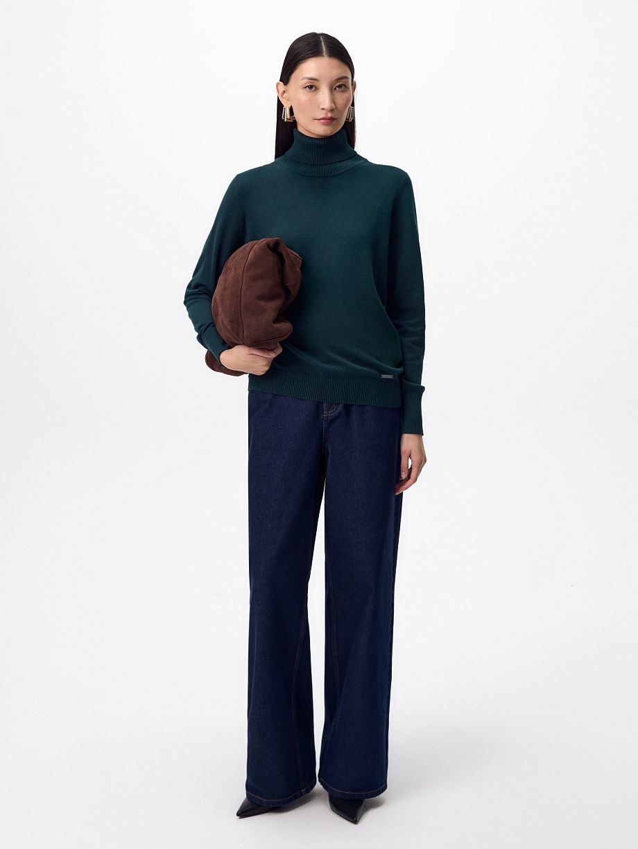 Водолазка из вискозы и хлопка