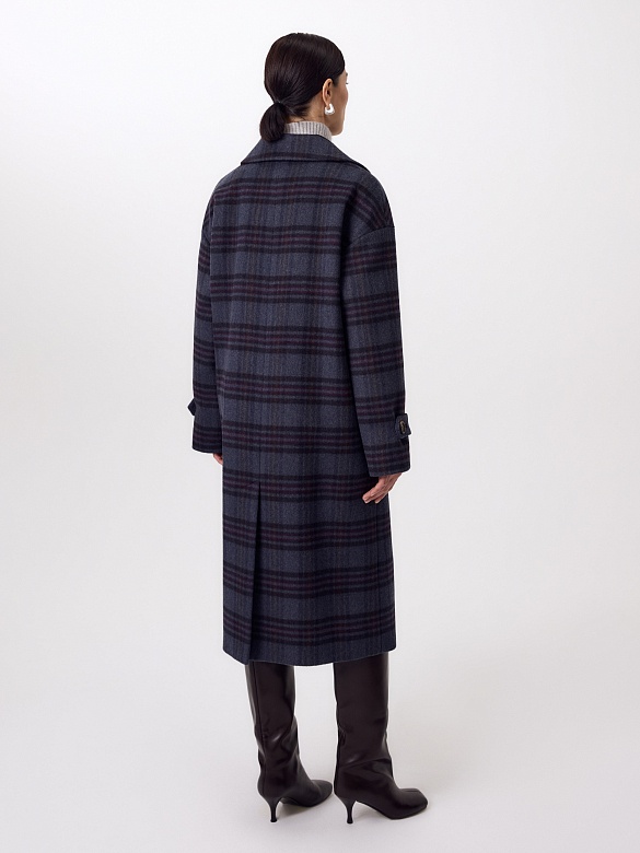Шерстяное пальто еврозима с мембраной и утепленной спинкой POMPA арт.1012944p90090