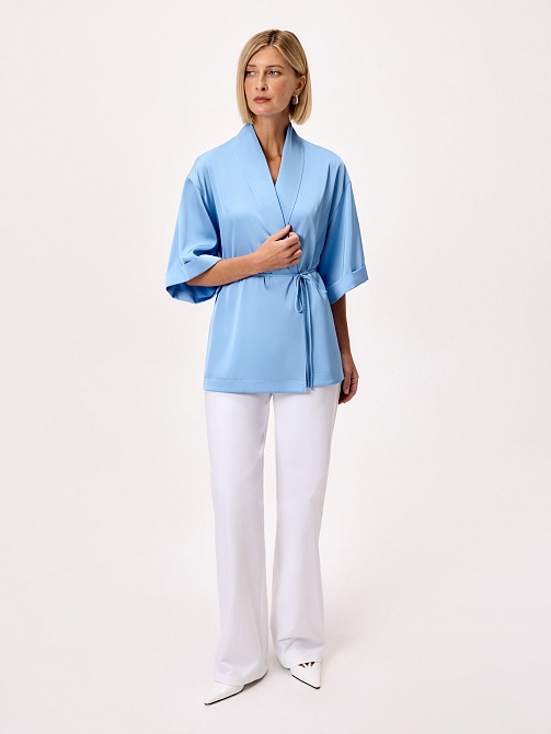 Жакет-кимоно из атласа