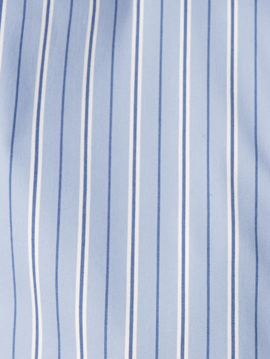 Свободная укороченная рубашка в полоску