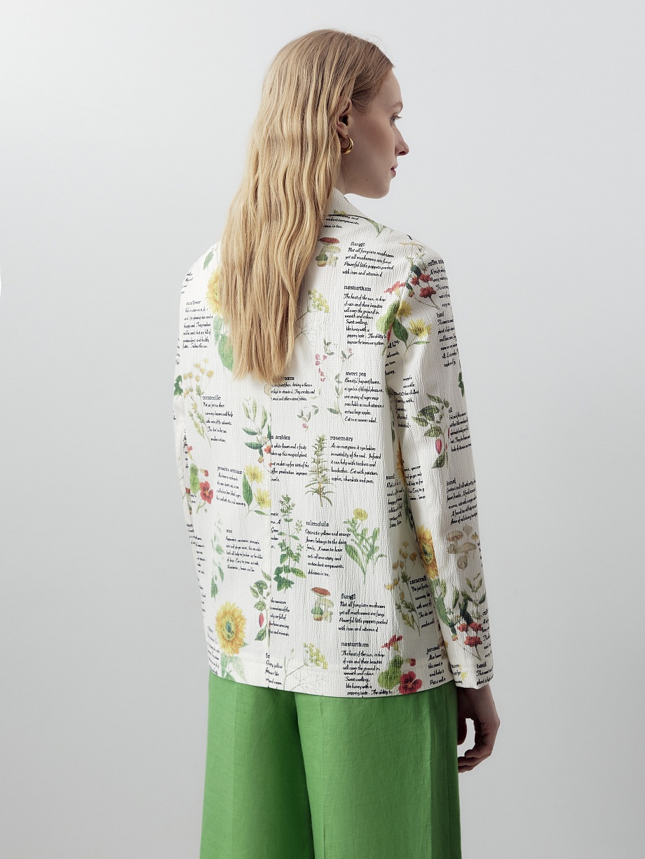 Жакет из фактурного хлопка