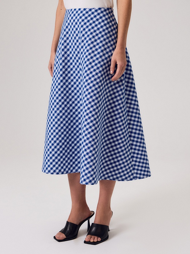 Юбка трапеция из хлопка