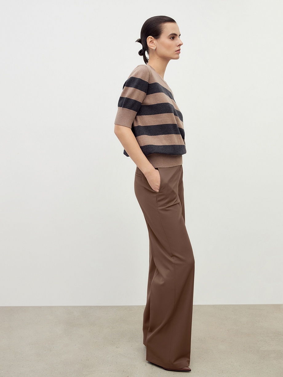 Вязаный джемпер из хлопка и кашемира