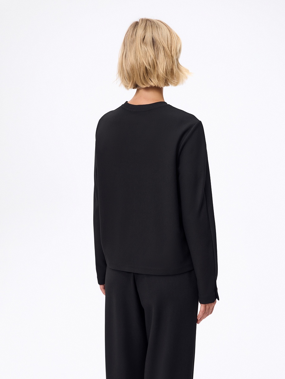 Джемпер из фактурного трикотажа