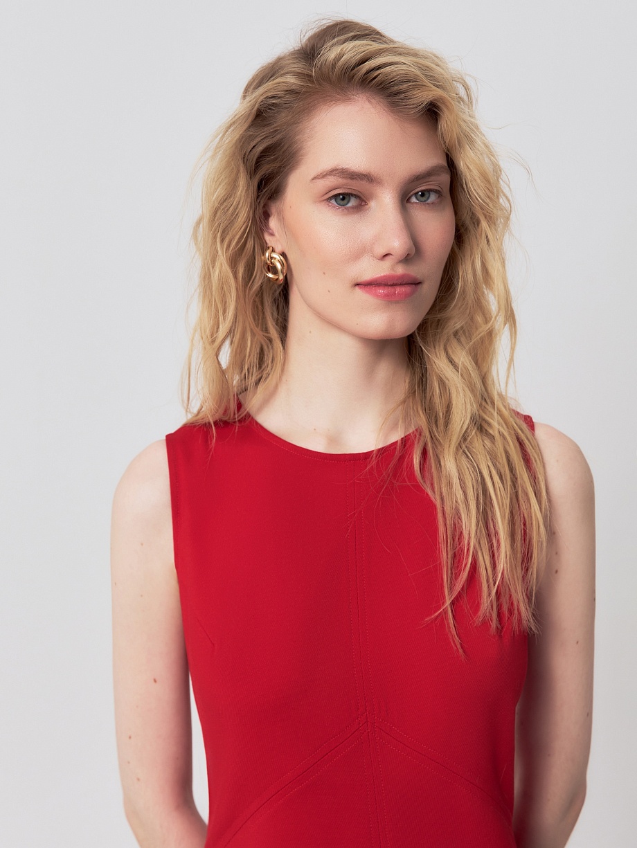 Вечернее платье из вискозы и льна