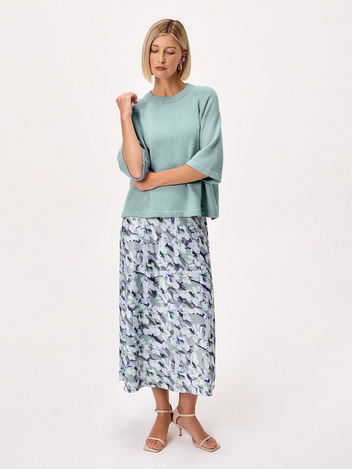 Джемпер из смесовой пряжи с ангорой и люрексом