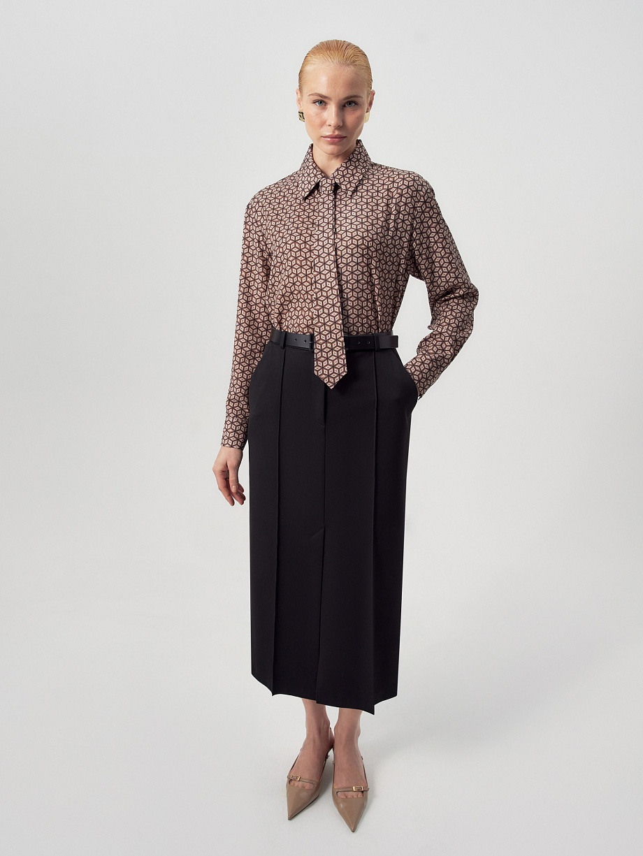 Юбка из костюмной ткани