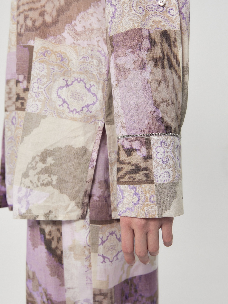 Свободная блуза из тонкого 100% хлопка