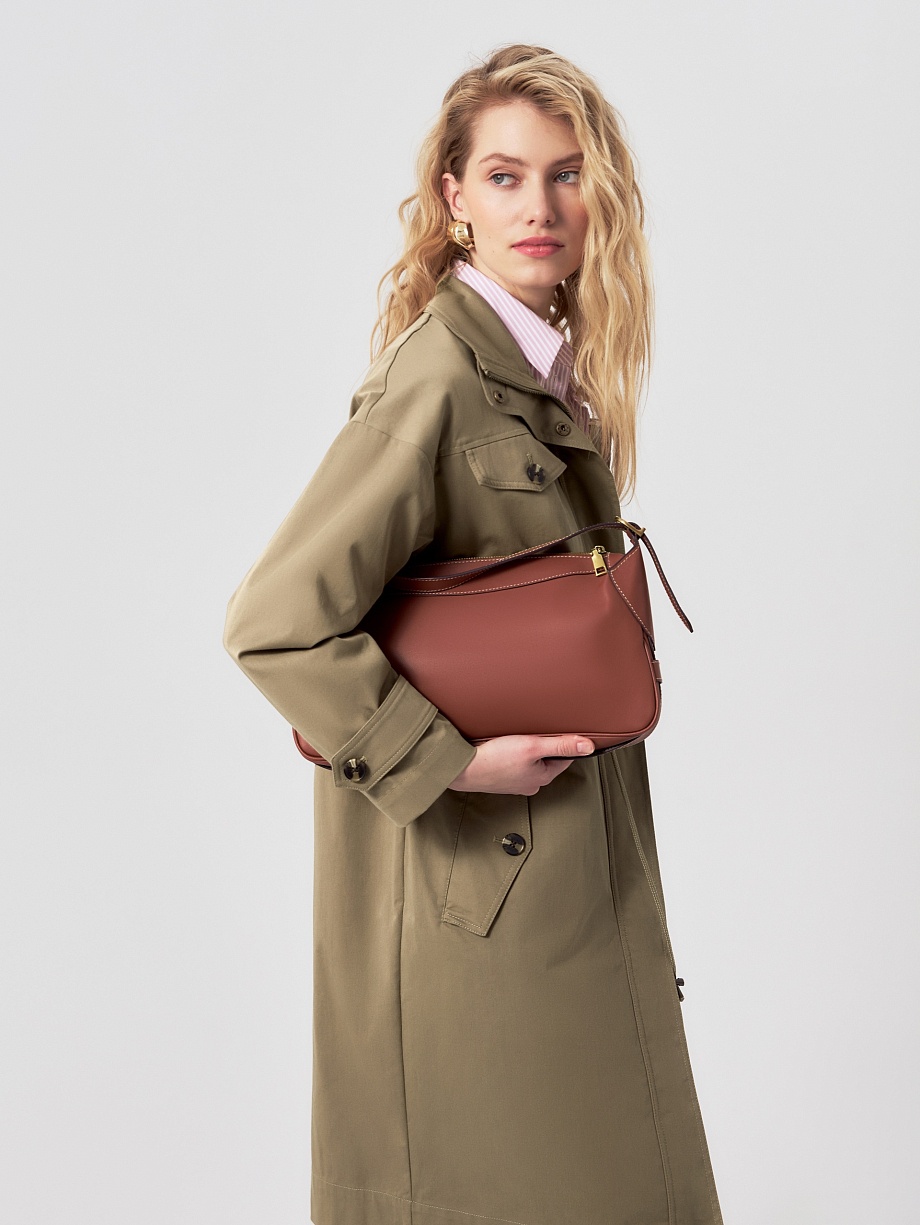 Непромокаемый свободный хлопковый плащ-парка