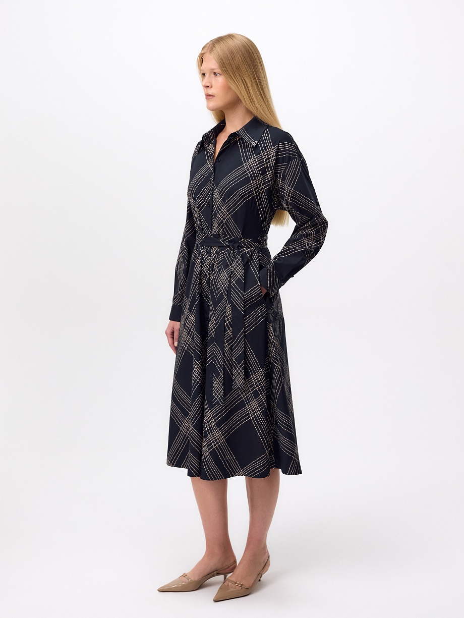 Платье-рубашка из хлопка