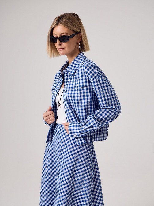 Жакет-бомбер из хлопка