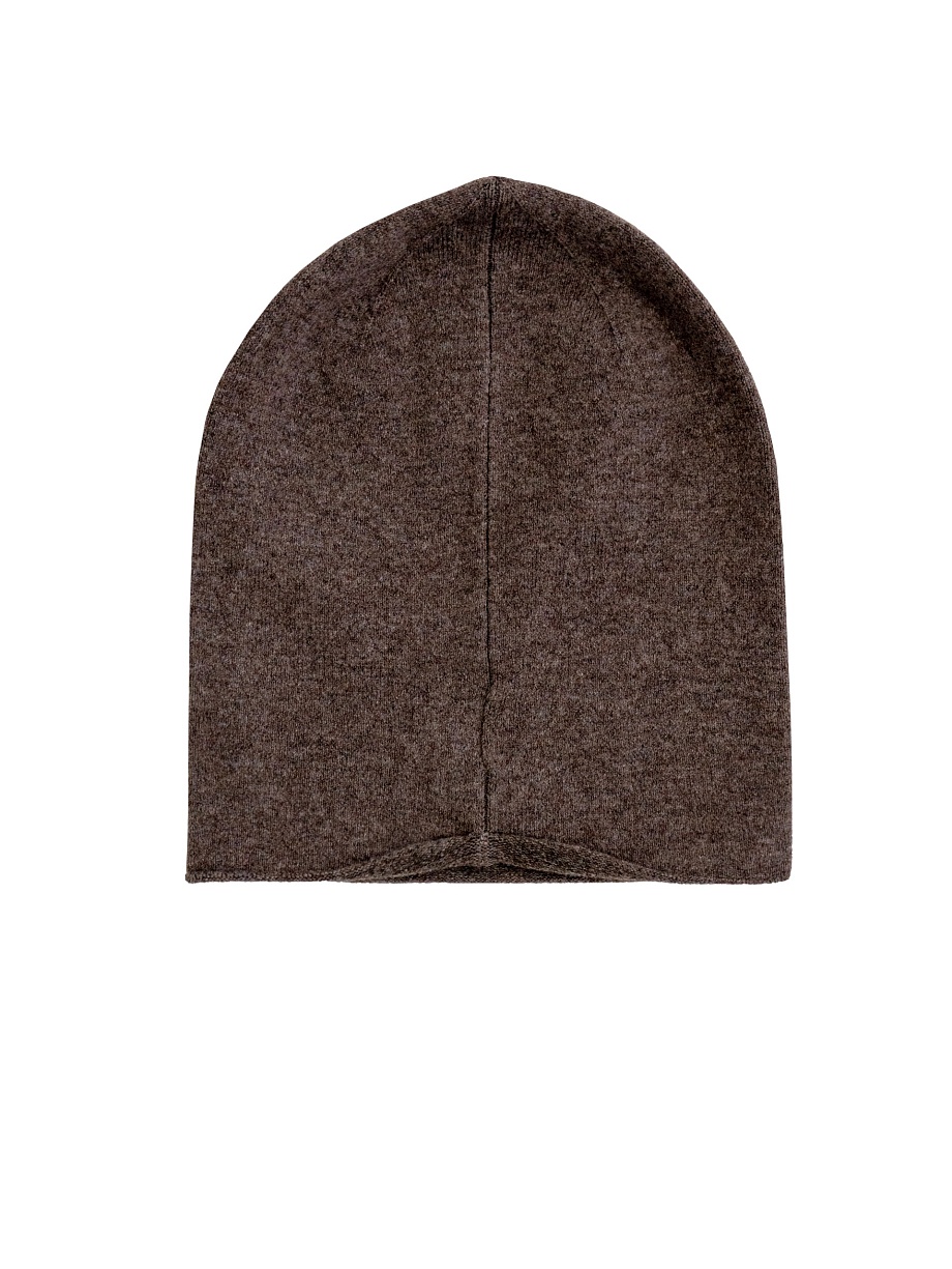 Шапка из премиальной шерстяной пряжи с кашемиром