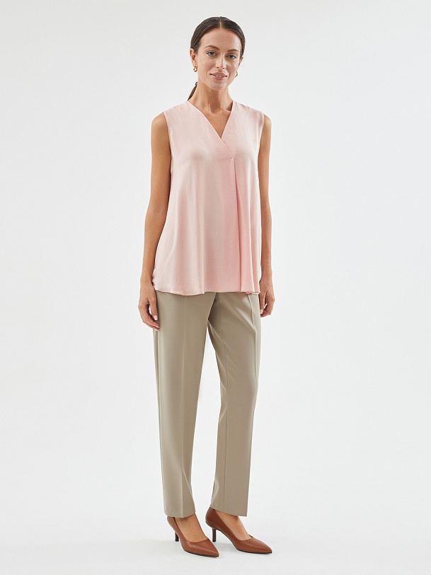 Блуза без рукавов из вискозы