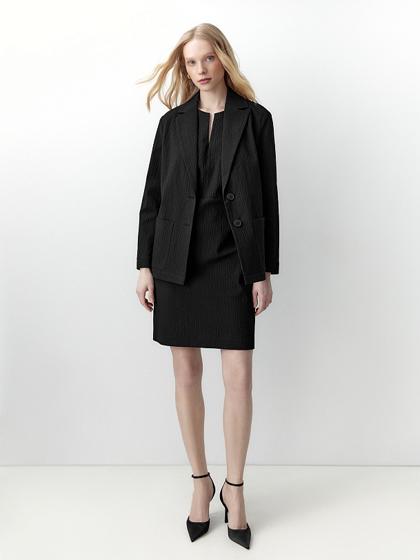 Жакет из фактурного хлопка