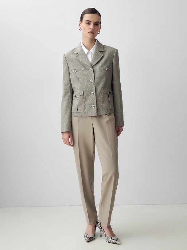 Жакет из фактурной ткани