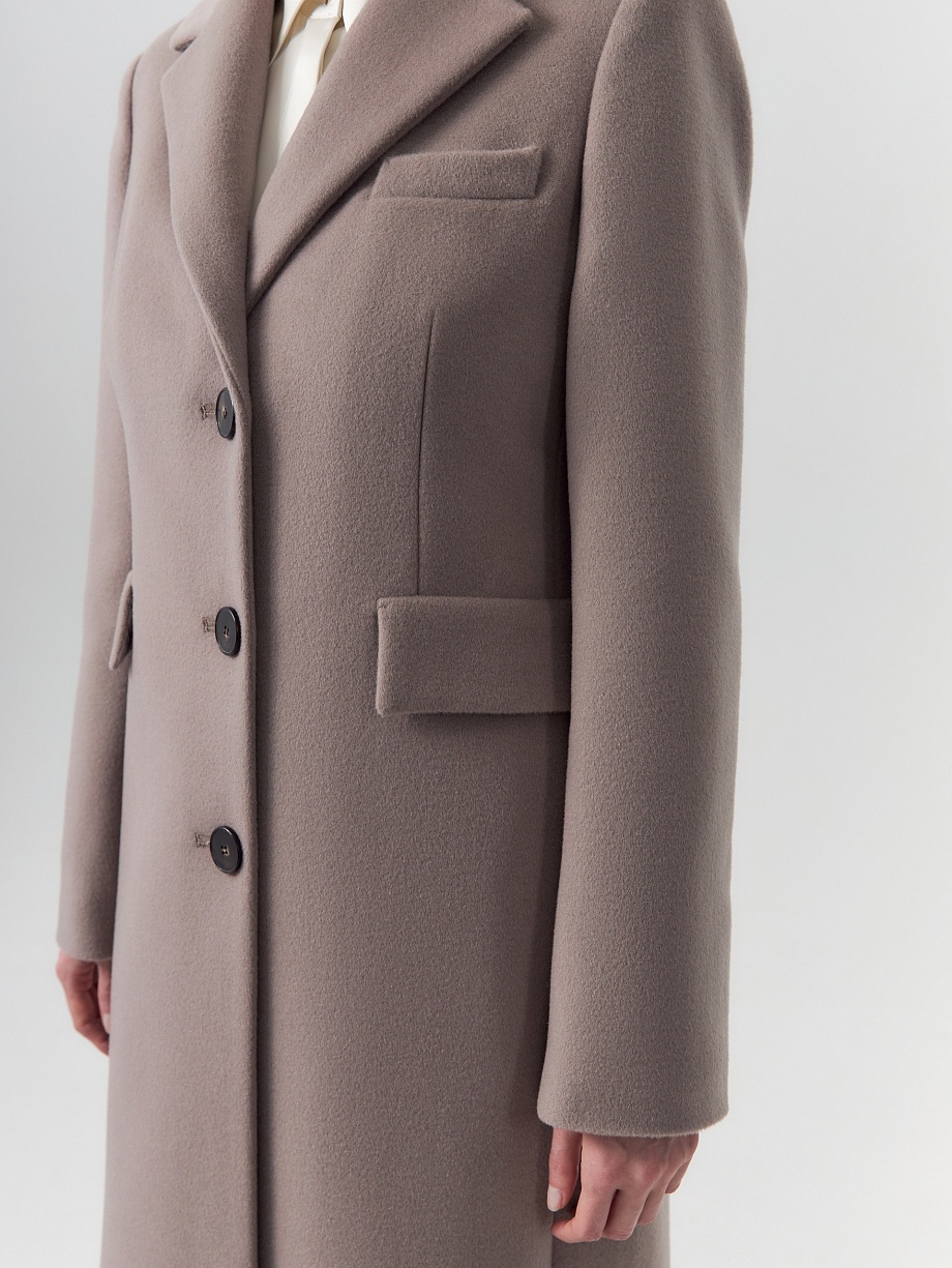 Пальто из 95% шерсти с мембраной