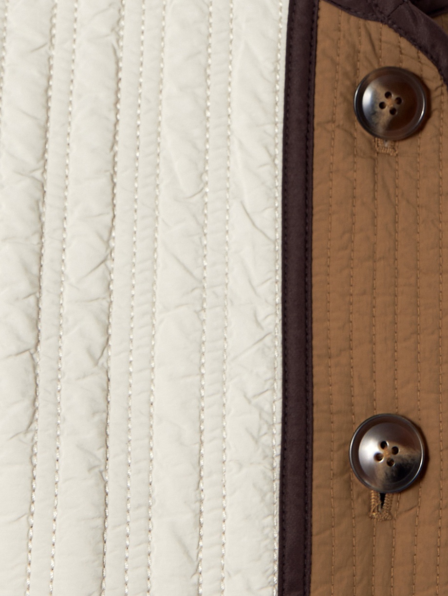 Прямой стеганый жакет