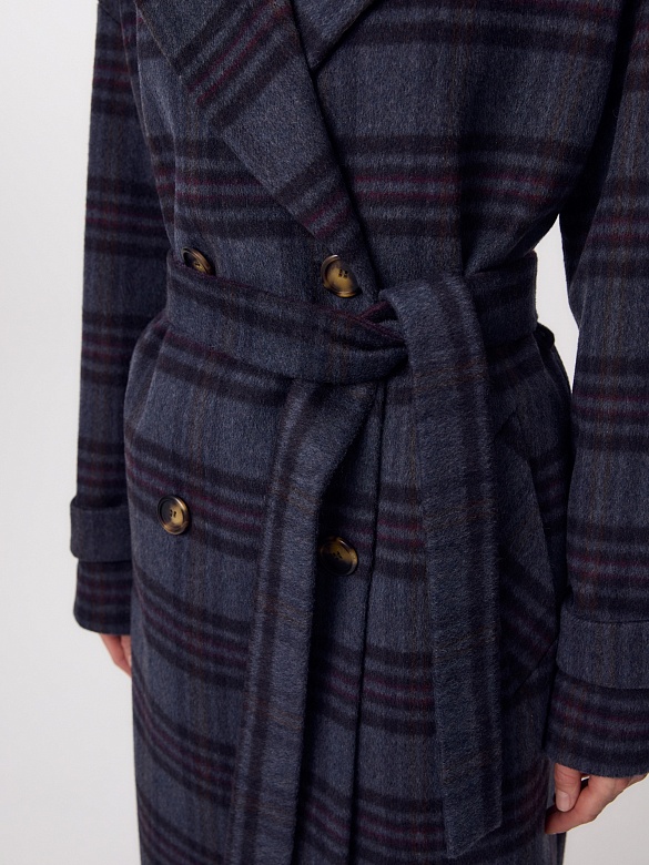 Шерстяное пальто еврозима с мембраной и утепленной спинкой POMPA арт.1012944p90090