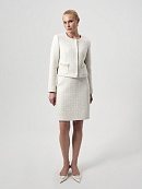 Укороченный жакет из твида с пайетками POMPA арт.2100423mc0190