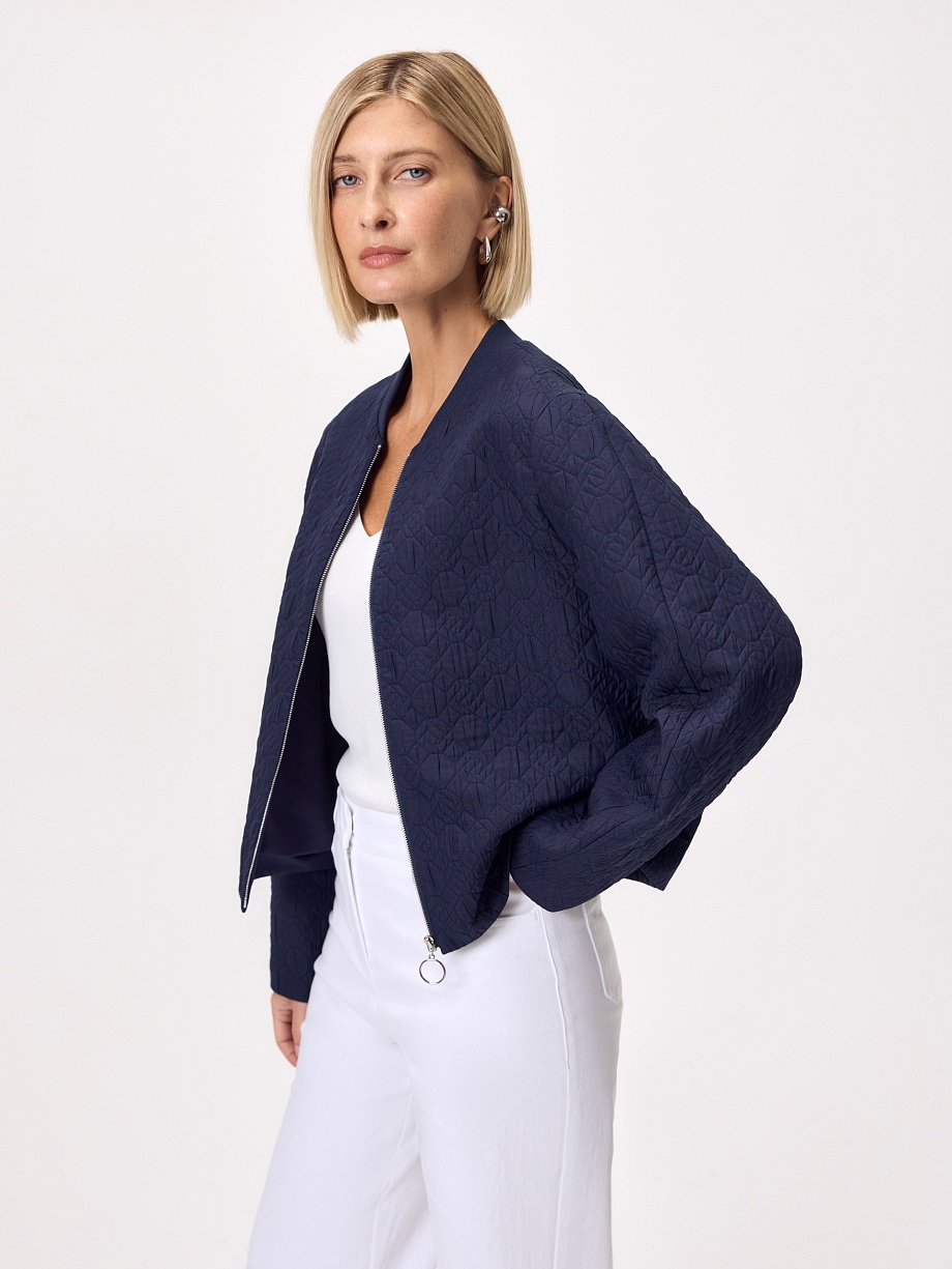 Стеганый жакет на молнии