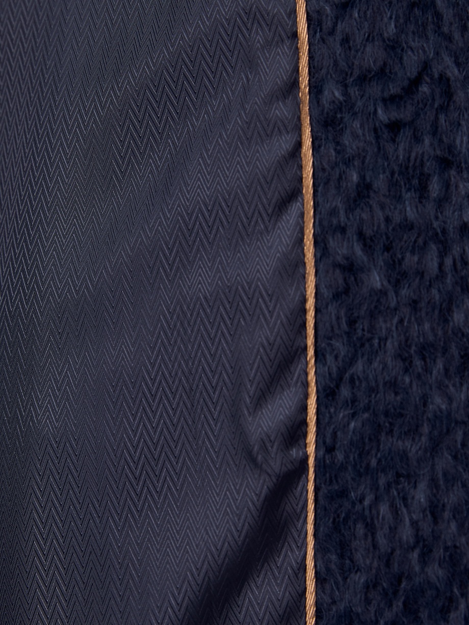 Куртка-Бомбер из премиальной шерсти Альпака Беби Сури