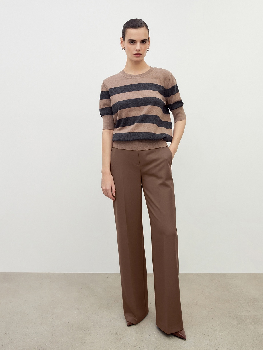 Вязаный джемпер из хлопка и кашемира