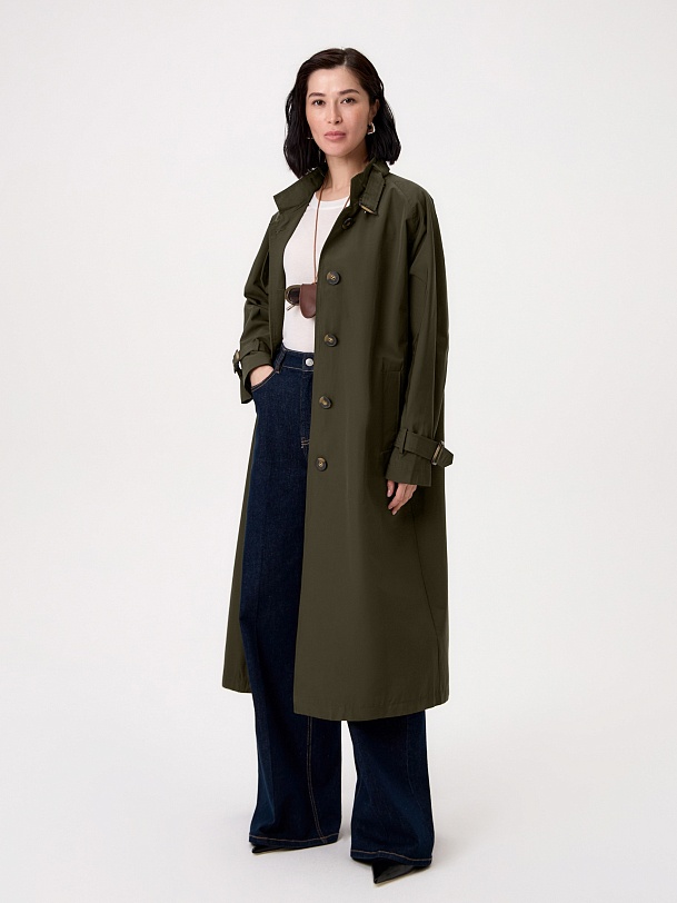 Тренч женский цвета хаки