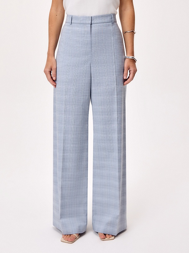 Широкие брюки из костюмной ткани