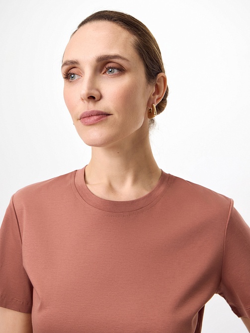 Футболка из 100% мерсеризированного хлопка