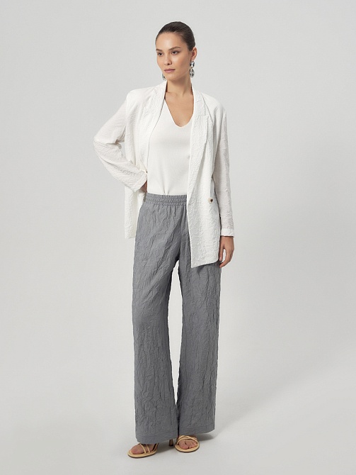 Летние брюки из жатой вискозы