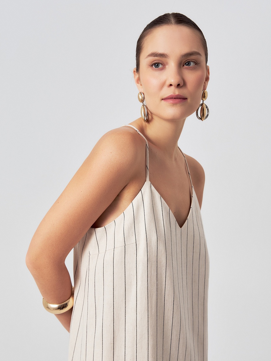 Платье-комбинация из натуральной ткани