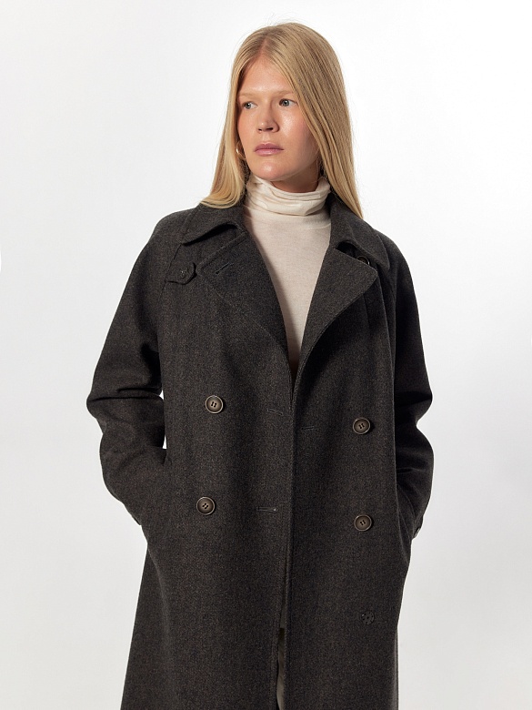 Пальто из шерсти с мембраной POMPA арт.1013003p10090