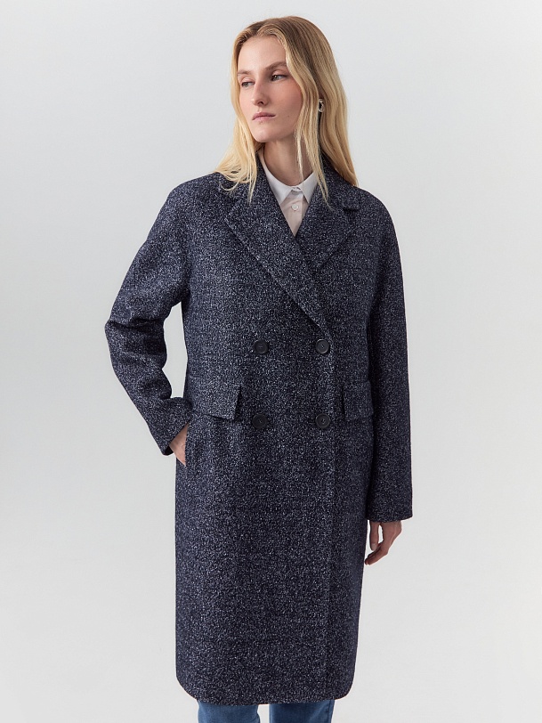 Шерстяное пальто с мембраной и утеплённой спинкой