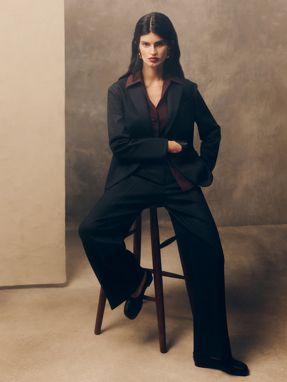 Брюки из костюмной ткани