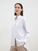 Блузка женская белая с длинным рукавом POMPA арт.3147620up0301