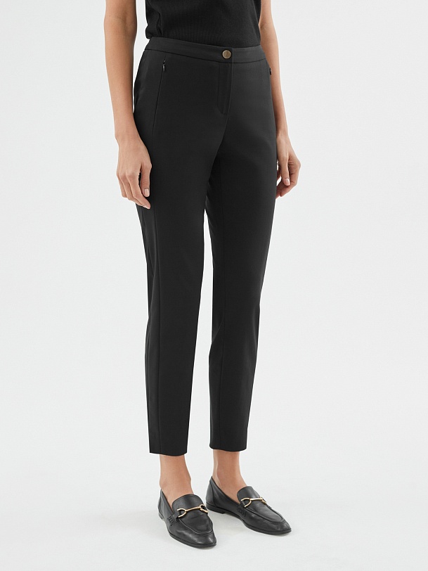 Зауженные брюки из хлопка