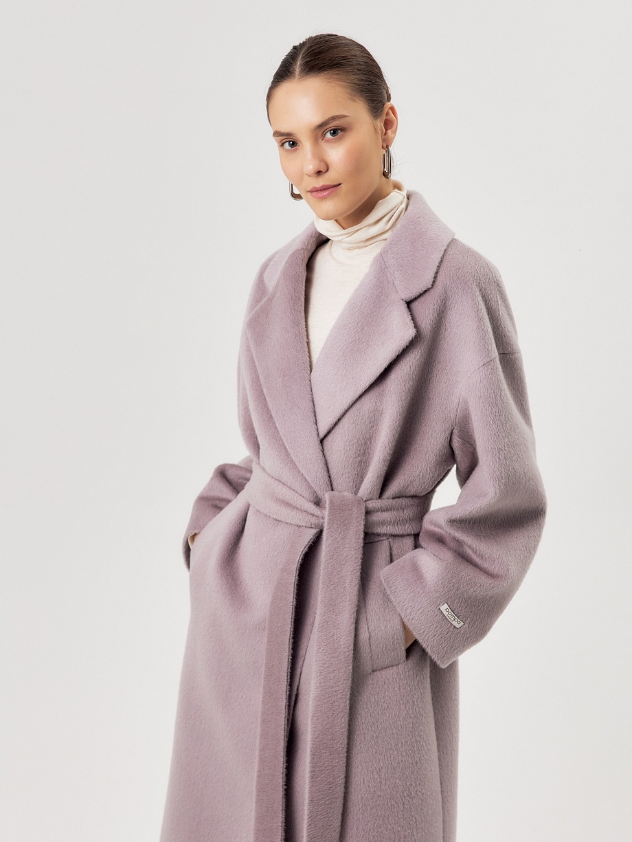 Пальто с мембраной из премиальной шерсти и шерсти Альпака