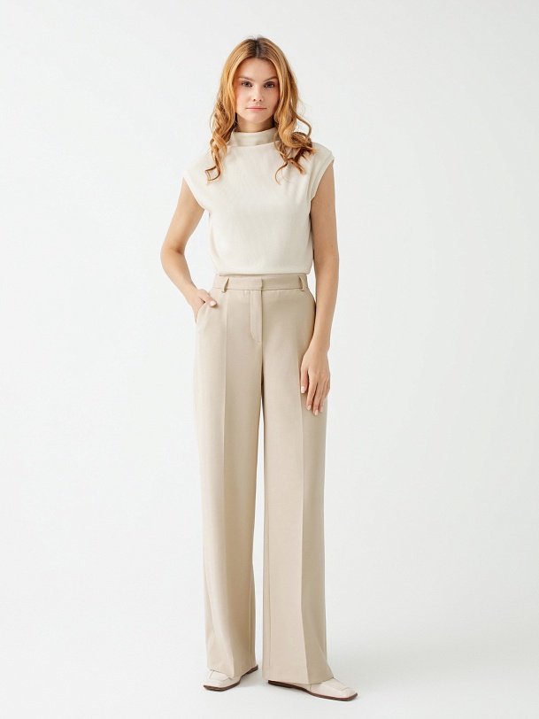 Брюки женские прямые широкие