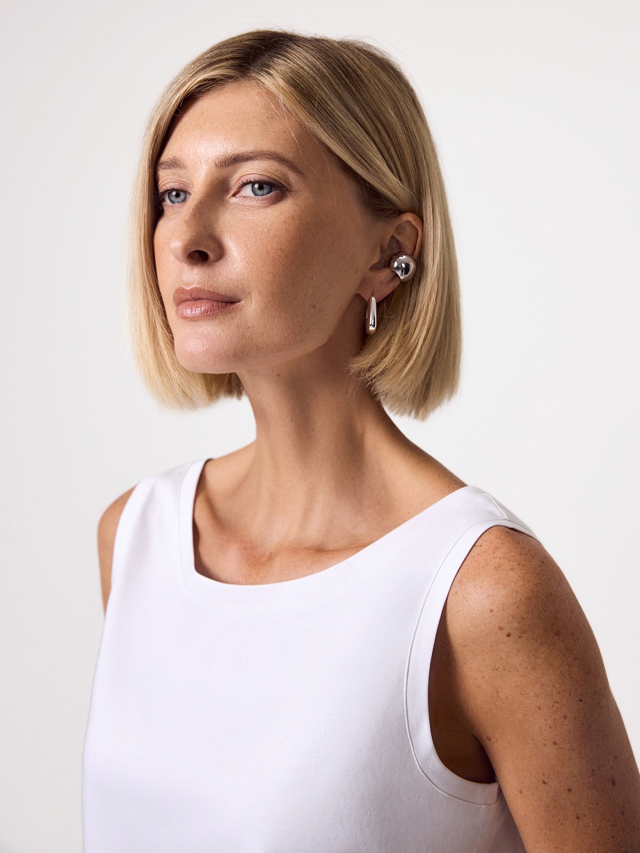 Топ из 100% мерсеризированного хлопка